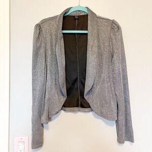 SHEIN Shimmering Gray Blazer